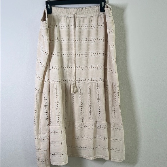 Cato Boho Midi Tiered Skirt Size 22 24 - Picture 1 of 5